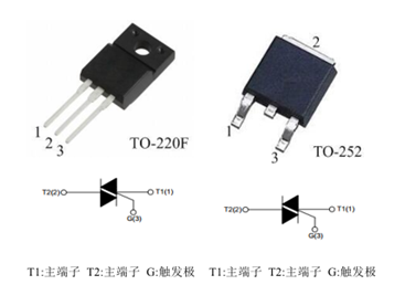 T810雙向可控硅的引腳排列及其參數(shù)